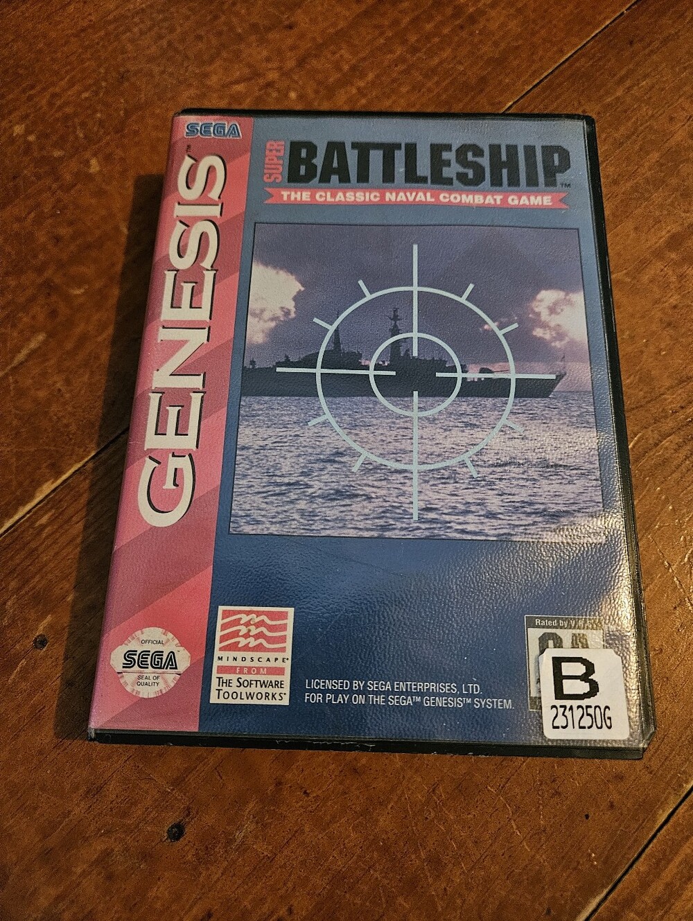 Sega Genesis Super Battleship - Blue and Pink